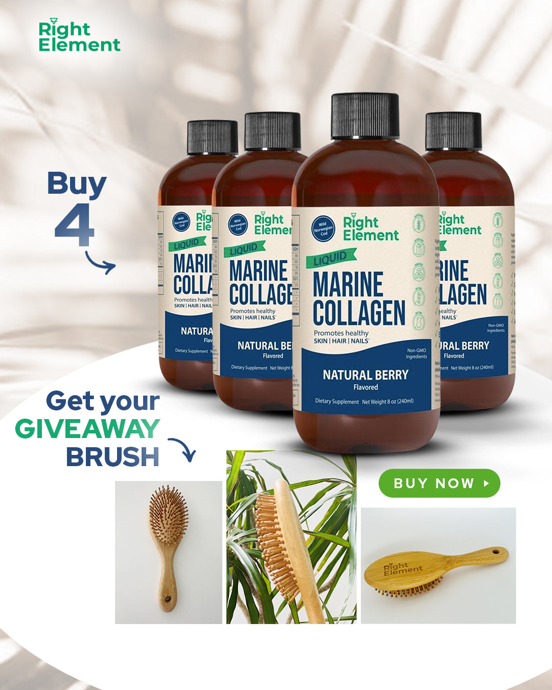 Marine Collagen for Hair Growth, Skin & Nails - Right Element®