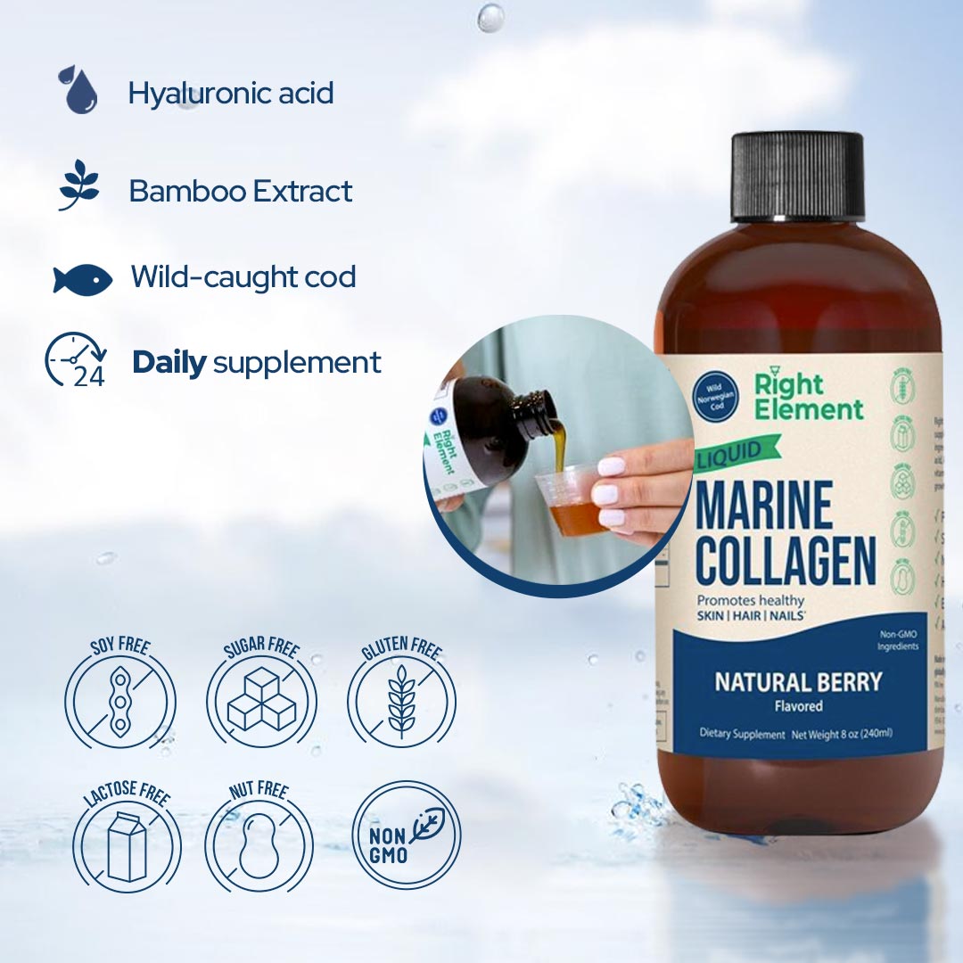 Marine Collagen for Hair Growth, Skin & Nails - Right Element®