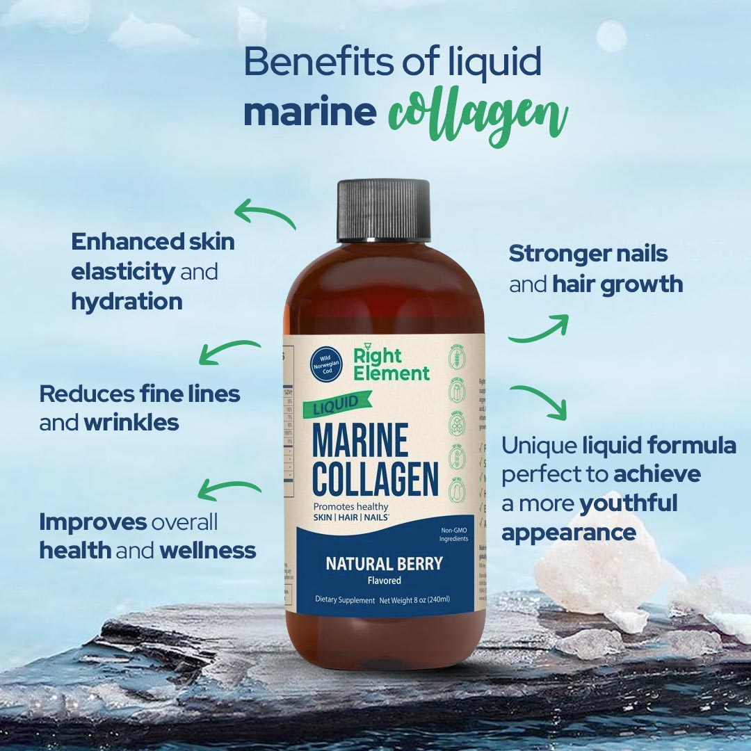 Marine Collagen for Hair Growth, Skin & Nails - Right Element®