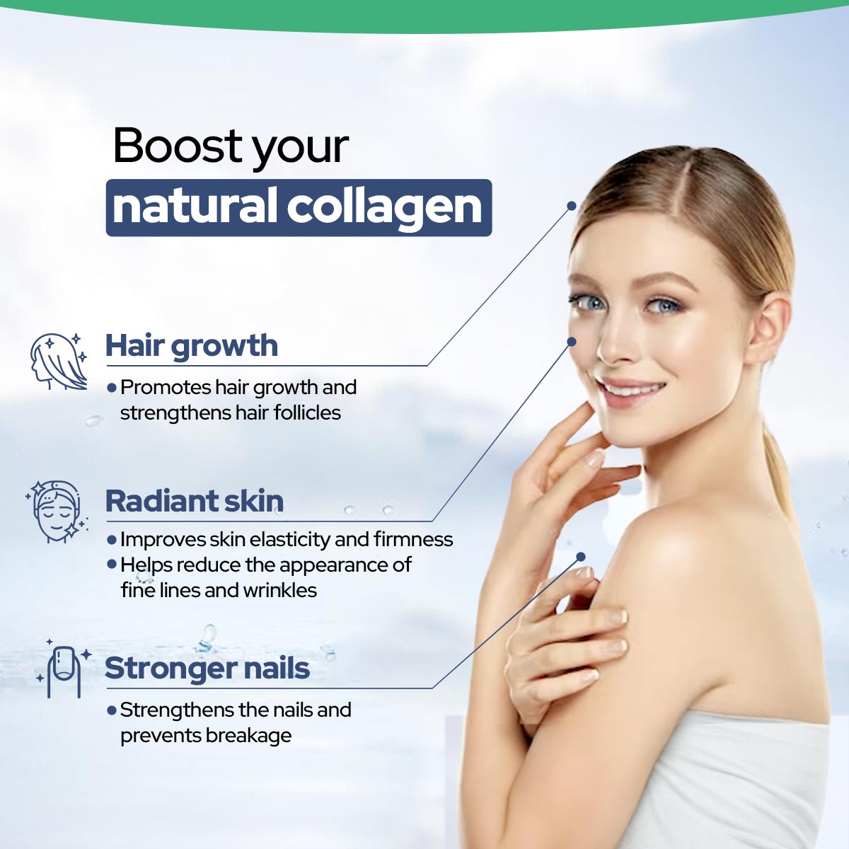 Marine Collagen for Hair Growth, Skin & Nails